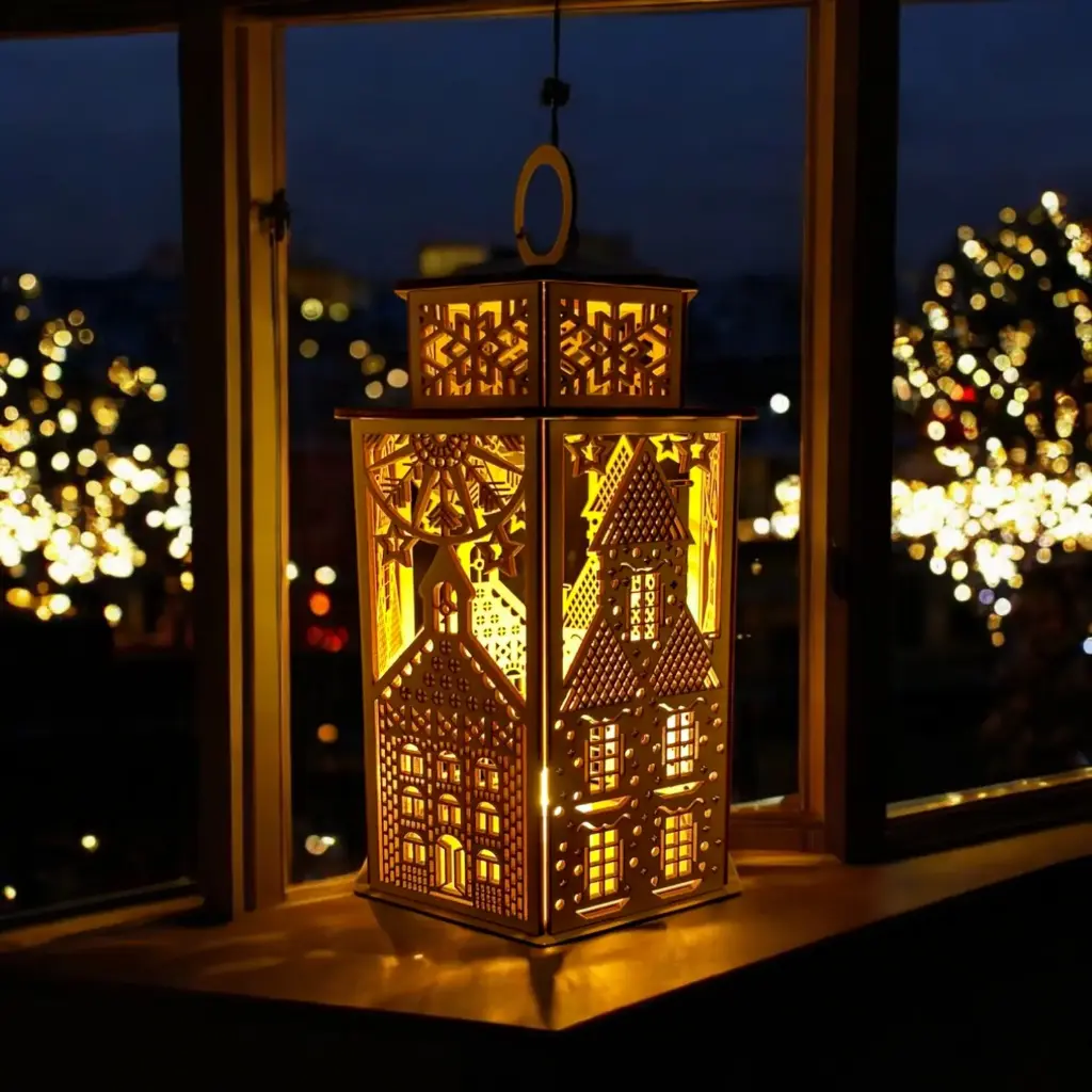 [EvGe-La-524] Winterdorf Laterne (Fix und Fertig-Version)