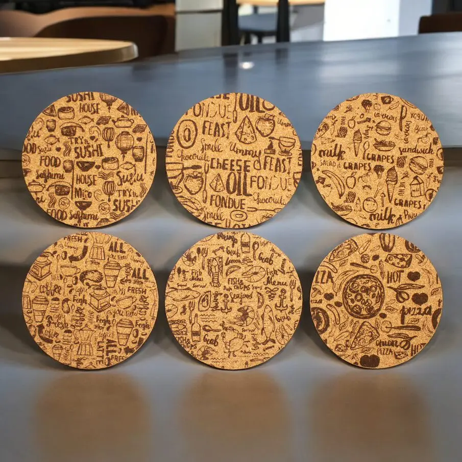 [EvGe-La-213] Gourmet Edition Korkuntersetzer – Ø10cm