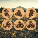 Motocross Edition Korkuntersetzer – Ø10cm